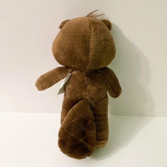 Vtg 1984 Tomy The Get Along Gang Bingo Beaver Stuffed Animal Plush Toy Doll - Picture 15 of 16